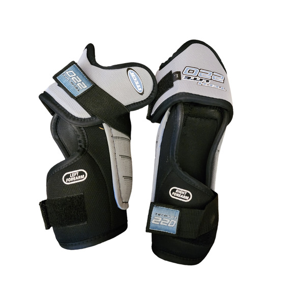 Itech Tech Lite 220 Hockey Forearm Protectors Left Right Pair Black Grey - Picture 1 of 7